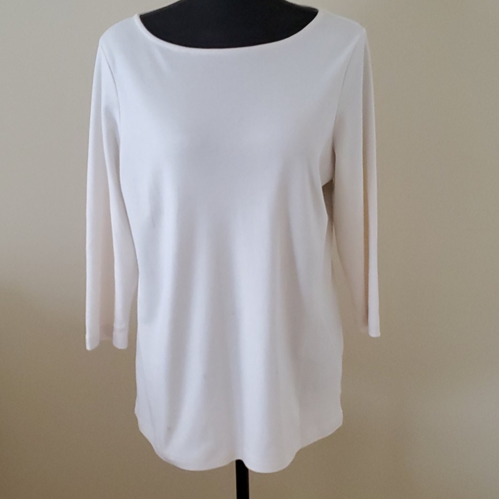 Denim and company interlock knit top